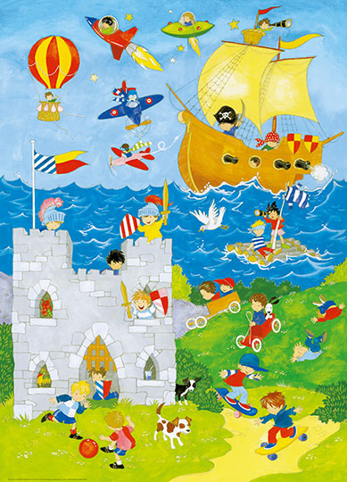 Fotomural de Castillo y Piratas